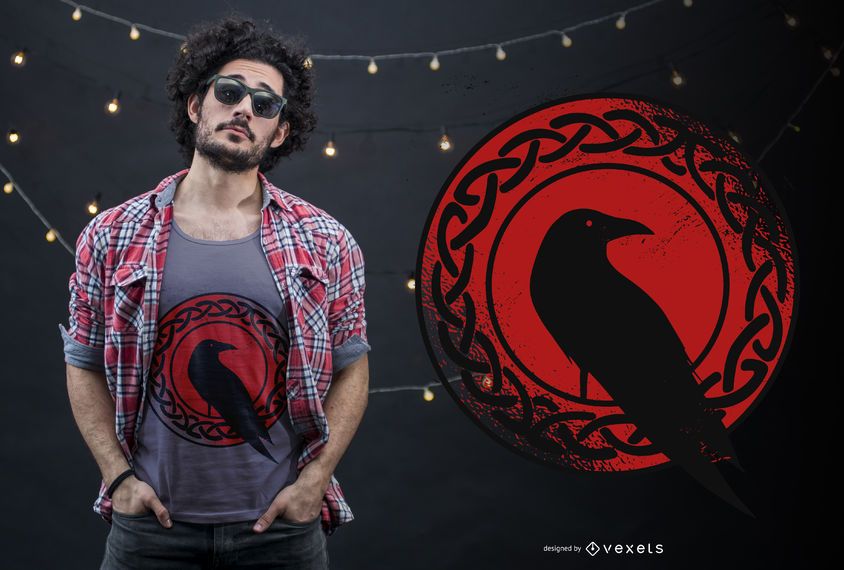 Crow t-shirt design Crow t-shirt design