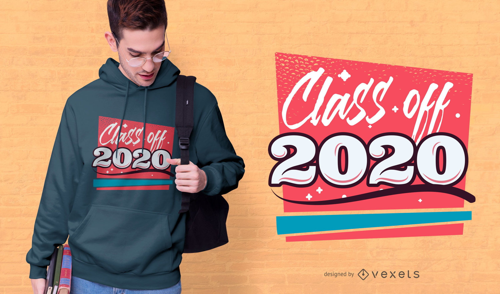 Diseño de camiseta clase de 2020