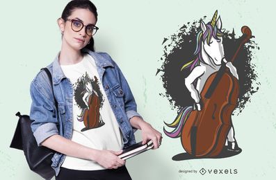 Unicorn cello t-shirt design Unicorn cello t-shirt design
