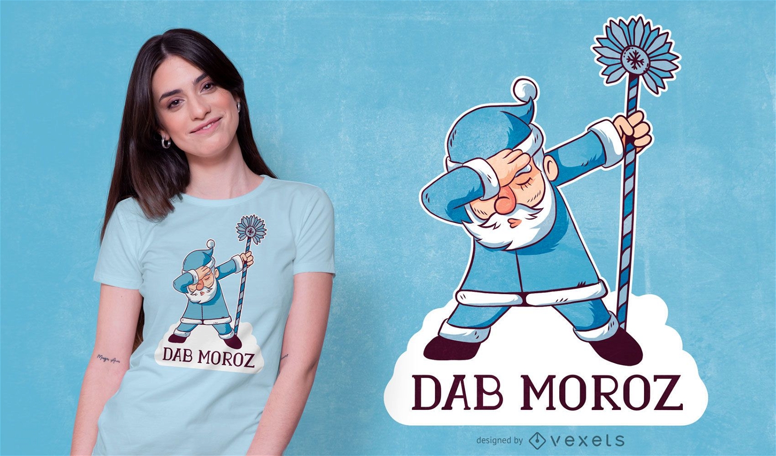 Russian santa t-shirt design