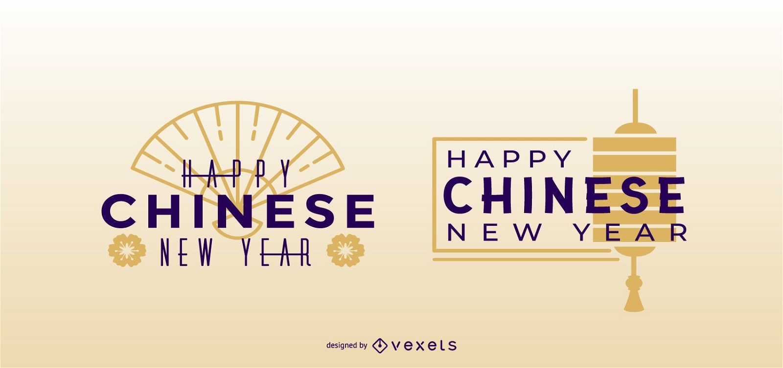 Frohes chinesisches Neujahrs-Zitat-Set