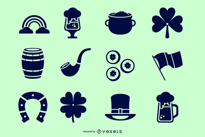 St. Patrick's Element Silhouette Pack St. Patrick's Element Silhouette Pack