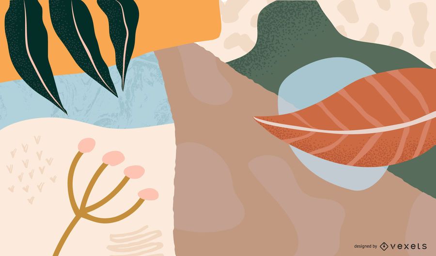 Diseño de fondo de plantas abstractas Diseño de fondo de plantas abstractas