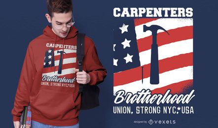 Diseño de camiseta de la hermandad de carpinteros