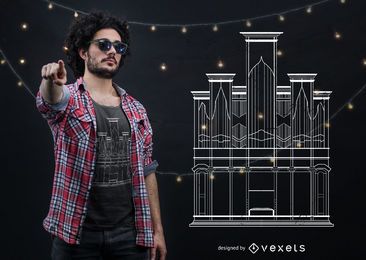 Church Organ T-shirt Design Church Organ T-shirt Design