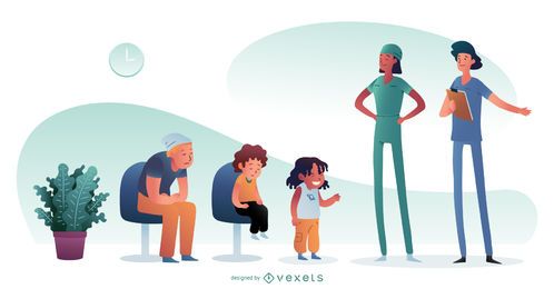 Hospital Pediatrician Character Composition Hospital Pediatrician Character Composition