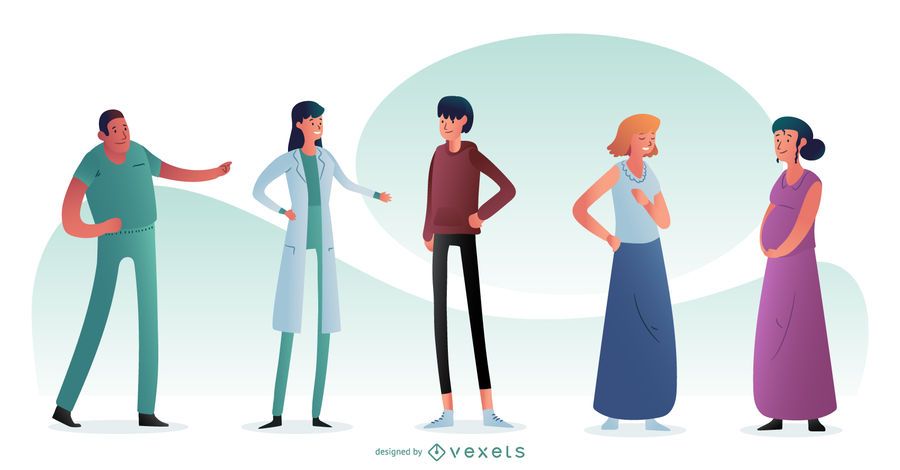 Hospital People Character Composition Hospital People Character Composition