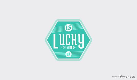 Glücksstempel-Logo-Vorlage