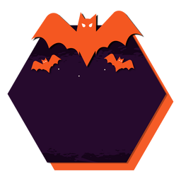 Adesivo de emblema de morcego Desenho PNG