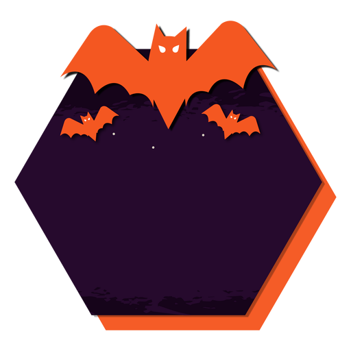 Bat badge sticker PNG Design