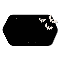 Fledermaus Aufkleber Abzeichen PNG-Design