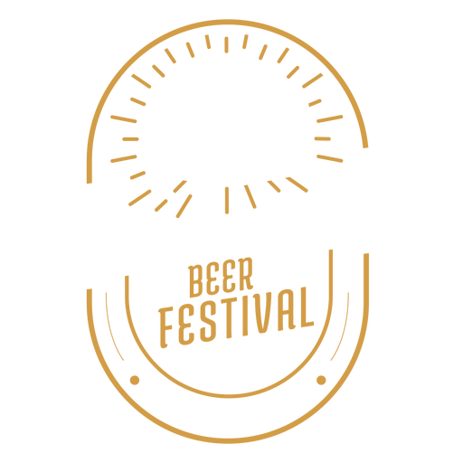 Insignia del logotipo del emblema del festival de la cerveza