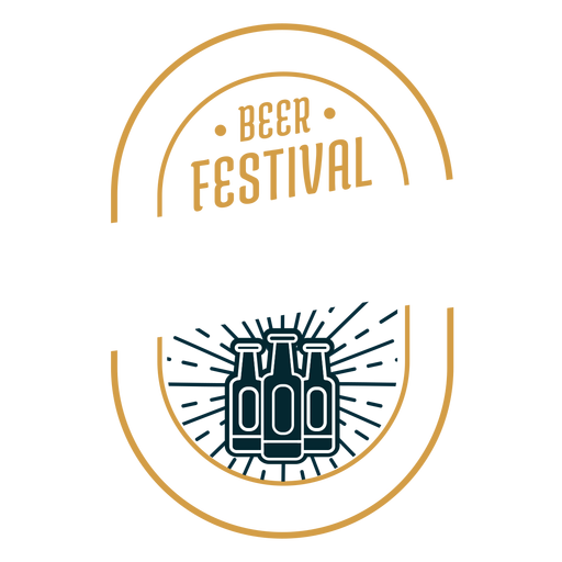 Insignia del emblema del logotipo del festival de la cerveza