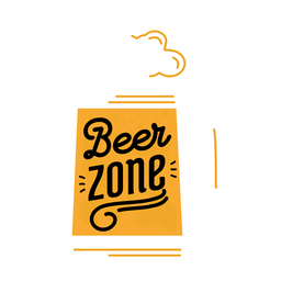 Etiqueta de la zona de cerveza Etiqueta de la zona de cerveza