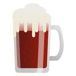 Copo de espuma de cerveja escura plana Copo de espuma de cerveja escura plana