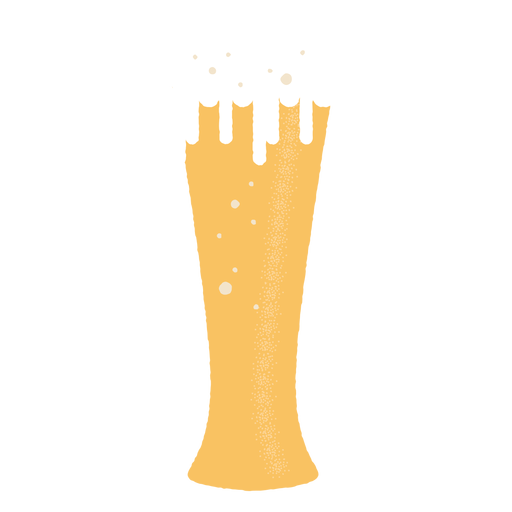 Vaso de cerveza silueta detallada