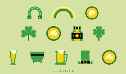 St. Patrick's Flat Icon Set St. Patrick's Flat Icon Set