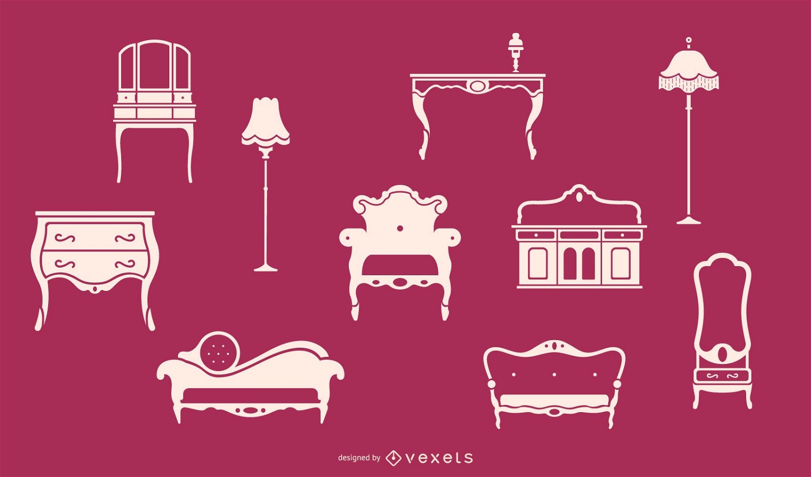 Victorian furniture set
