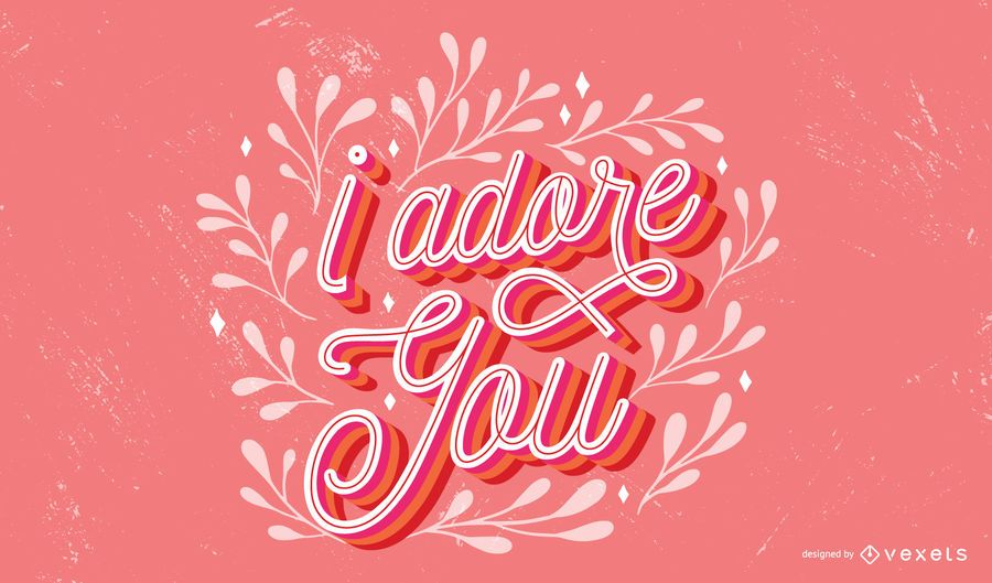 Adore You Lettering Quote Design Adore You Lettering Quote Design