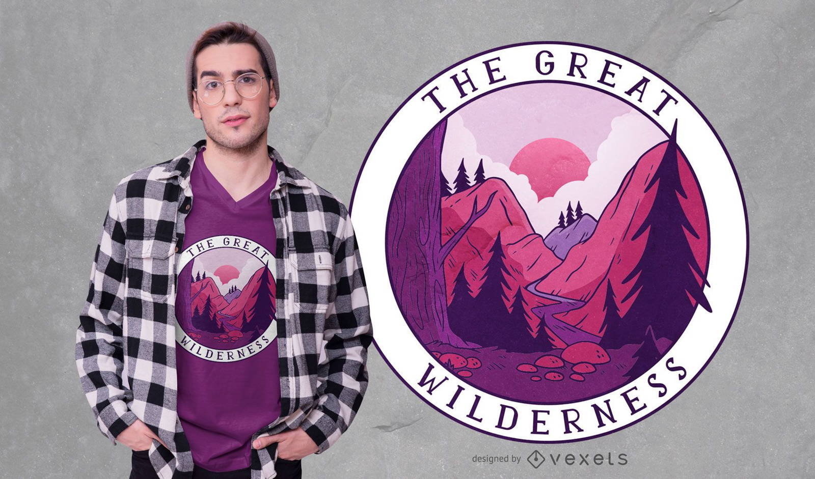 Design de camisetas Great Wilderness Quote
