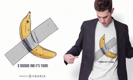 Design de camisetas com arte de banana gravada Design de camisetas com arte de banana gravada