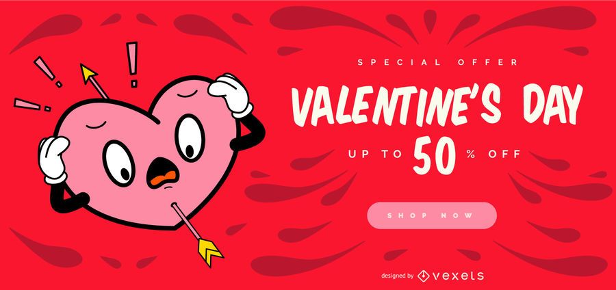 Valentine's day web slider template Valentine's day web slider template