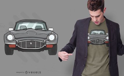 Design de t-shirt de carro cupê Design de t-shirt de carro cupê