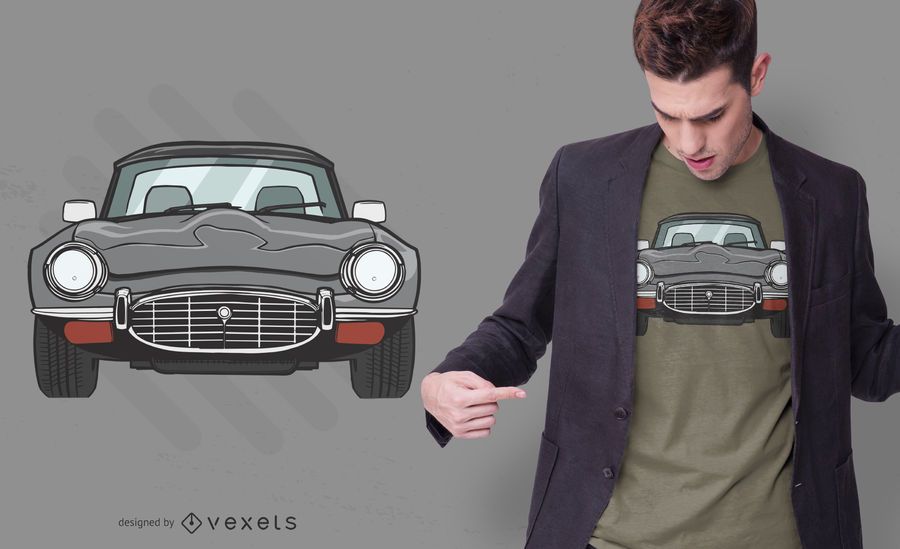 Diseño de camiseta de coche cupé Diseño de camiseta de coche cupé