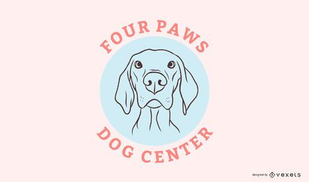 Modelo de logotipo do Dog Center