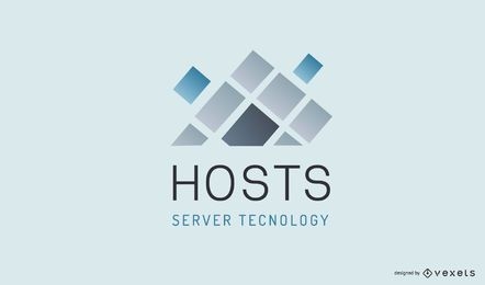 Diseño de logotipo de empresa de hosting