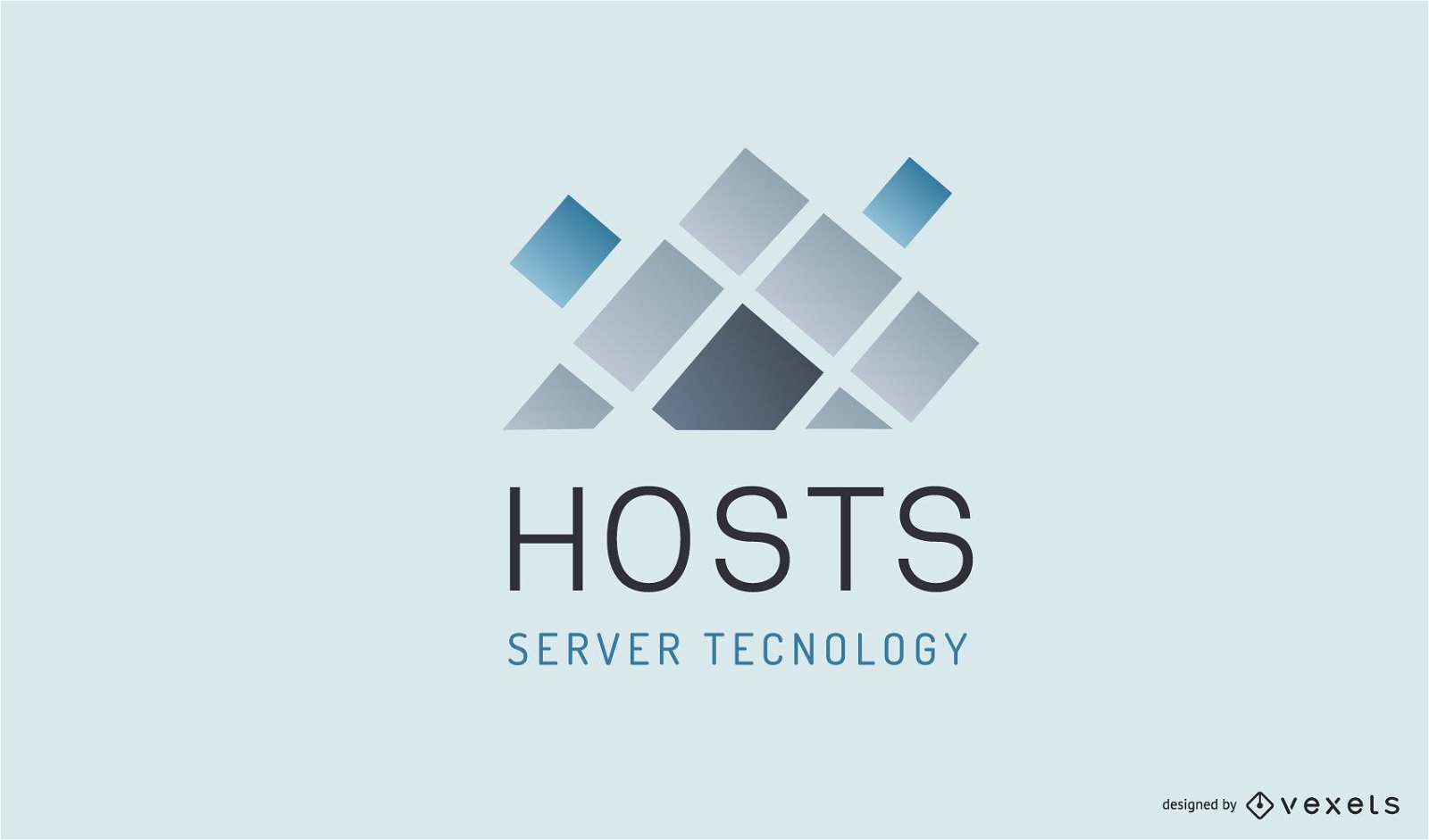 Business Logo Design der Hosting-Firma