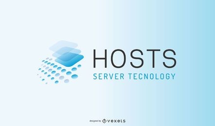 Diseño de logotipo de empresa de servidor