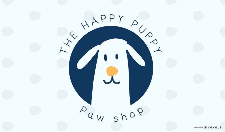 Design de logotipo de cão de loja de animais Design de logotipo de cão de loja de animais
