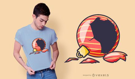 Defekter Verzierungst-shirt Entwurf Defekter Verzierungst-shirt Entwurf