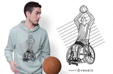 Wheelchair basketball t-shirt design Wheelchair basketball t-shirt design