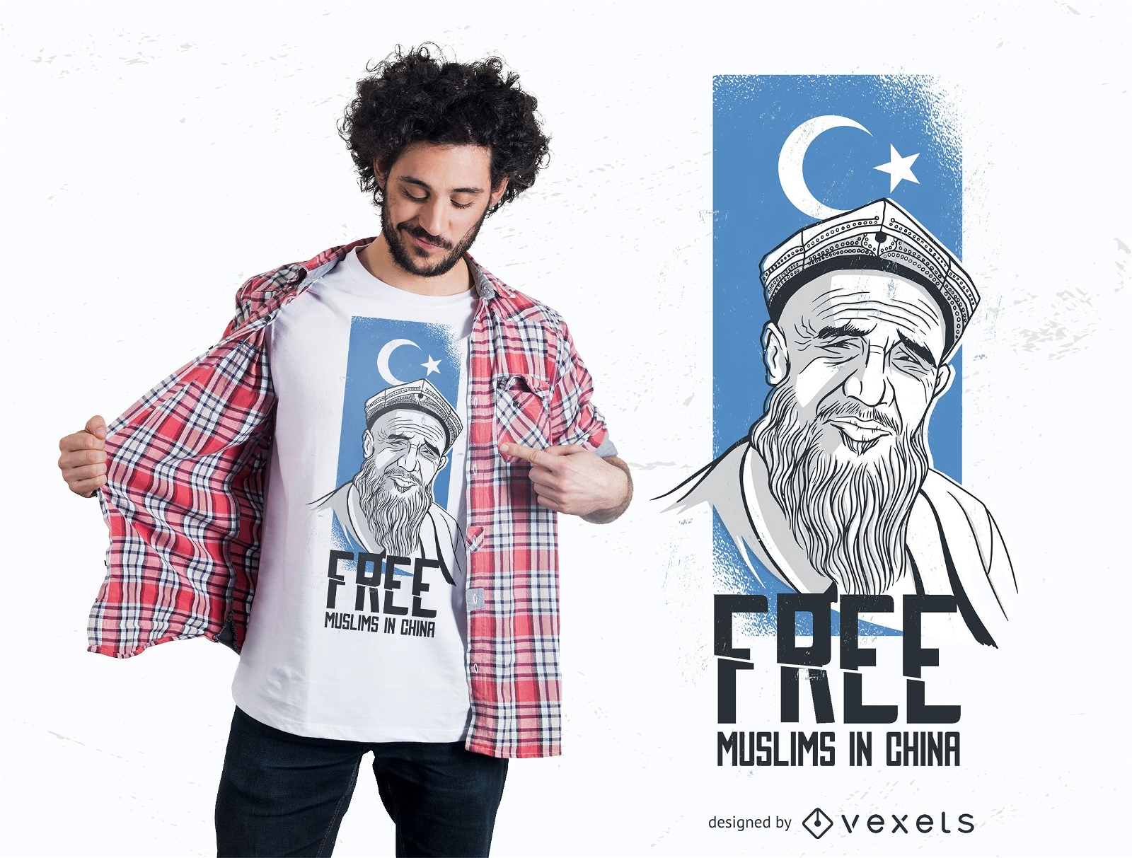 Design gratuito de camisetas muçulmanas
