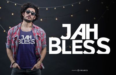 Diseño de camiseta Jah bless