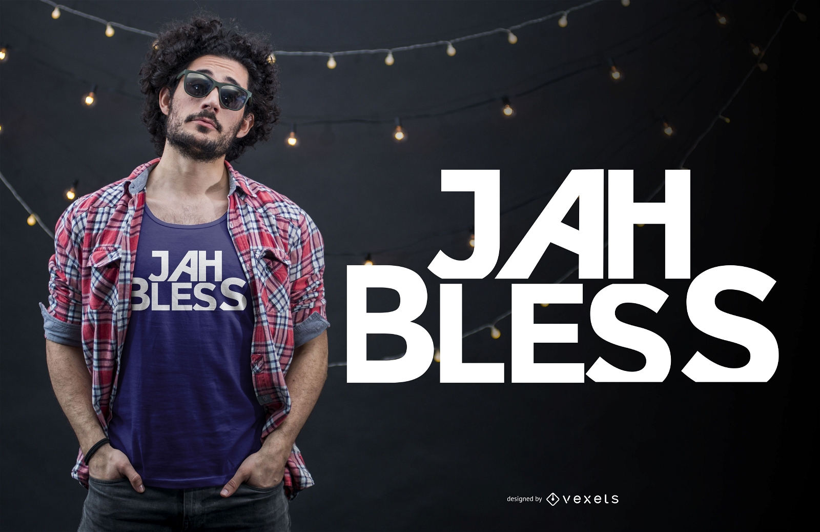 Jah bless t-shirt design
