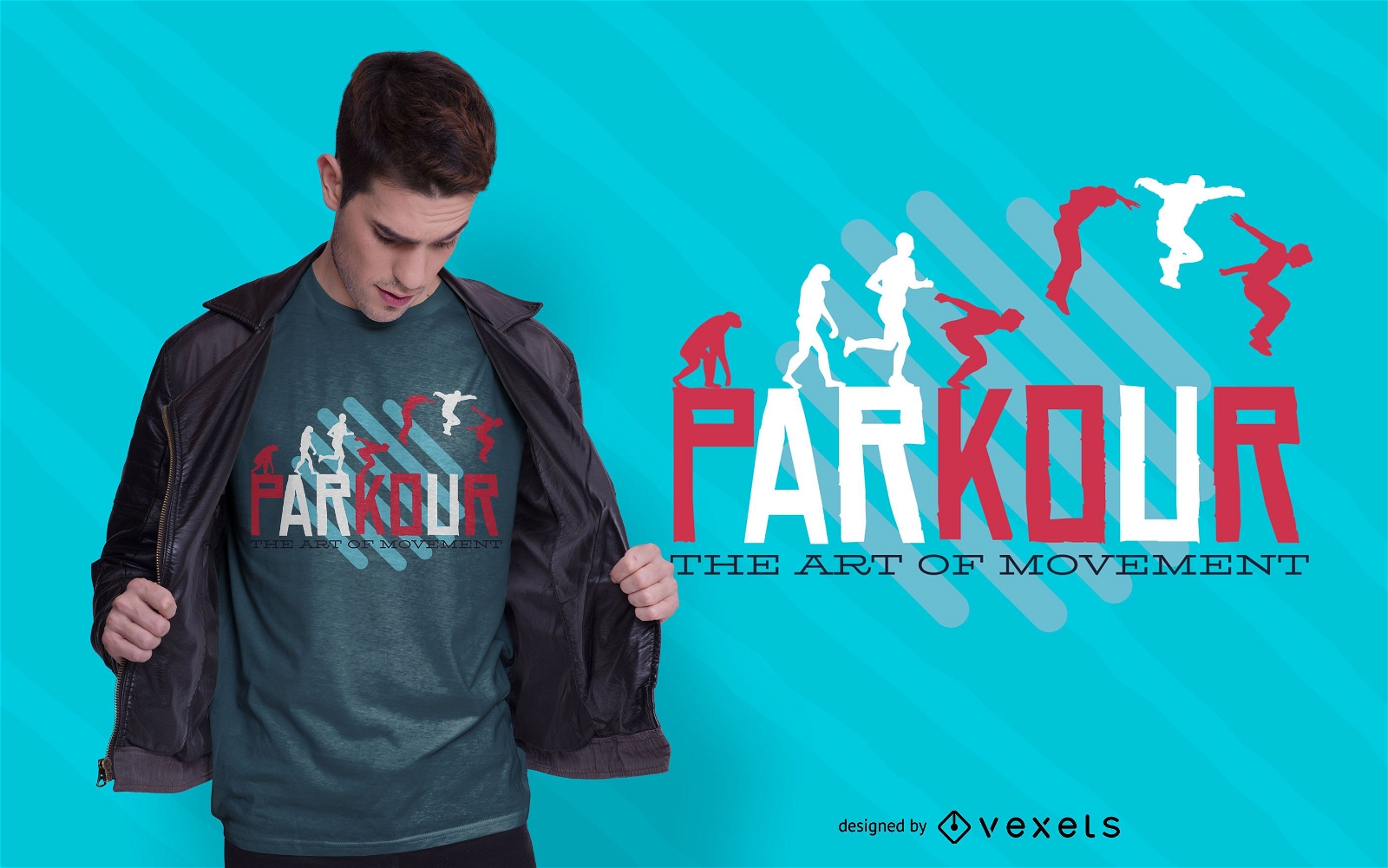 Parkour quote t-shirt design