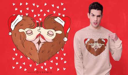 Weihnachtsigelt-shirt Entwurf Weihnachtsigelt-shirt Entwurf