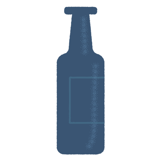 Flaschenetikett detaillierte Silhouette PNG-Design