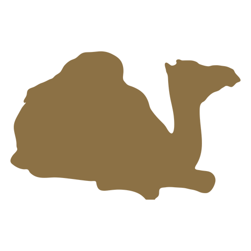 Camel hump hunch silhouette PNG Design