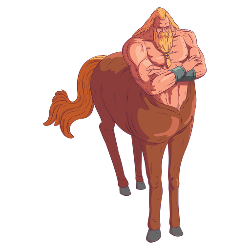 Centauro hombre caballo color ilustraci?n de color Diseño PNG