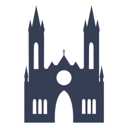 Church cathedral temple detailed silhouette