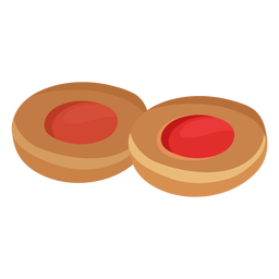 Massa Coockie plana Desenho PNG