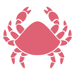 Crab claw detailed silhouette PNG Design