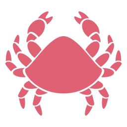 Silhueta detalhada de garra de caranguejo Desenho PNG