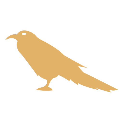 Silhueta detalhada do corvo corvo Desenho PNG