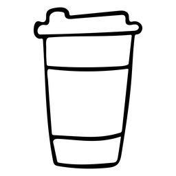 Sarrabisco de cobertura de copo doodle Desenho PNG