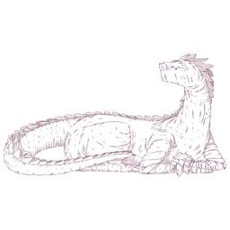 Dragon reptile illustration